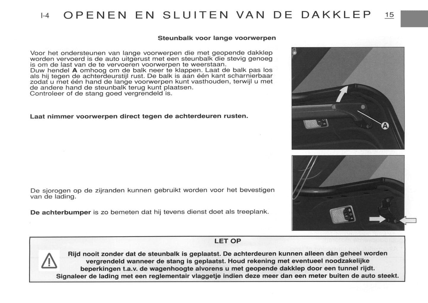 2000-2001 Citroën Berlingo Bedienungsanleitung | Niederländisch