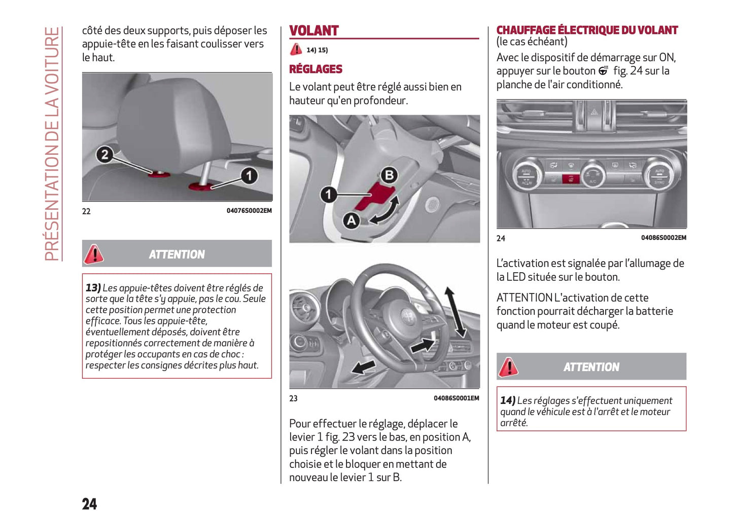 2016-2020 Alfa Romeo Giulia Bedienungsanleitung | Französisch