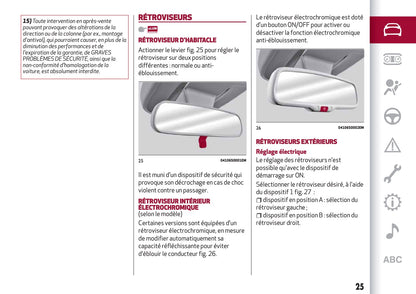 2016-2020 Alfa Romeo Giulia Bedienungsanleitung | Französisch