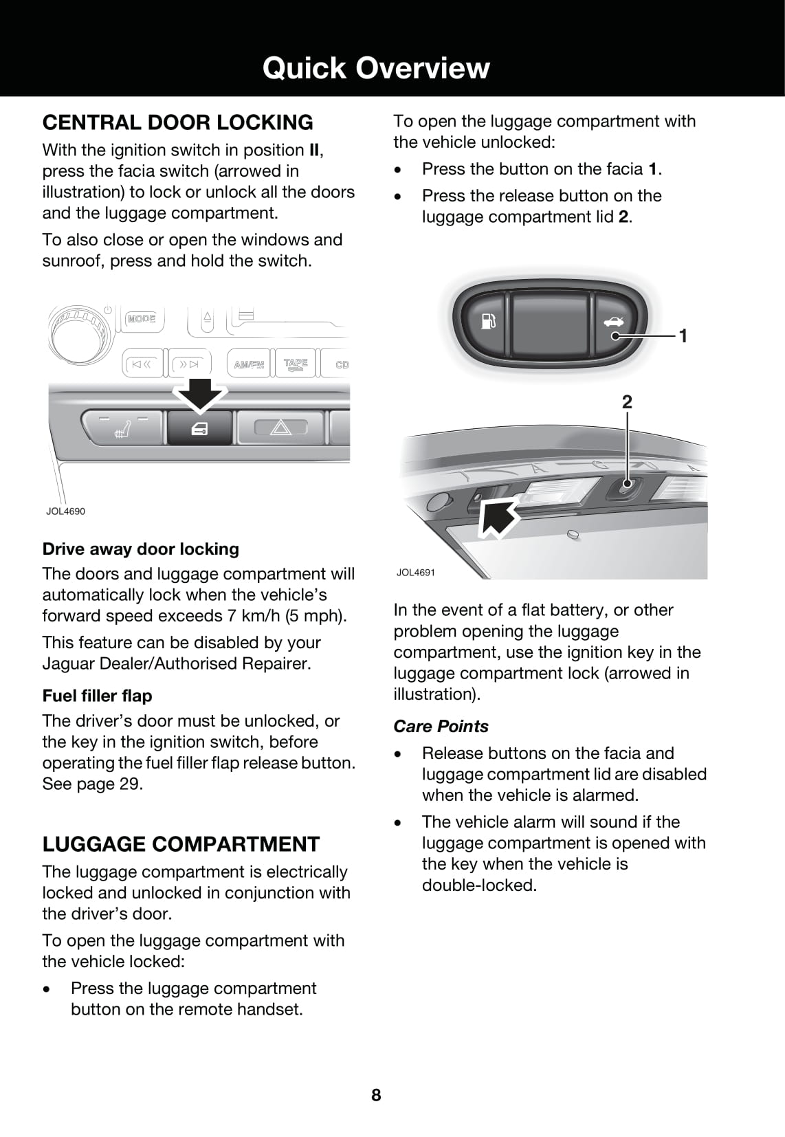 2007-2008 Jaguar S-Type Owner's Manual | English