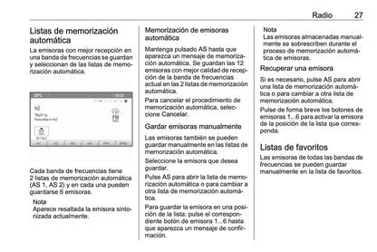 Opel Cascada Manual de infoentretenimiento 2013 - 2018