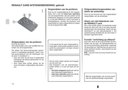 2013-2014 Renault Mégane Coupé Cabriolet/Mégane CC Owner's Manual | Dutch