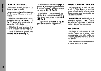 Alfa Romeo Connect-Navigateur-Connect Nav  Guide d'utilisation 2004 - 2007