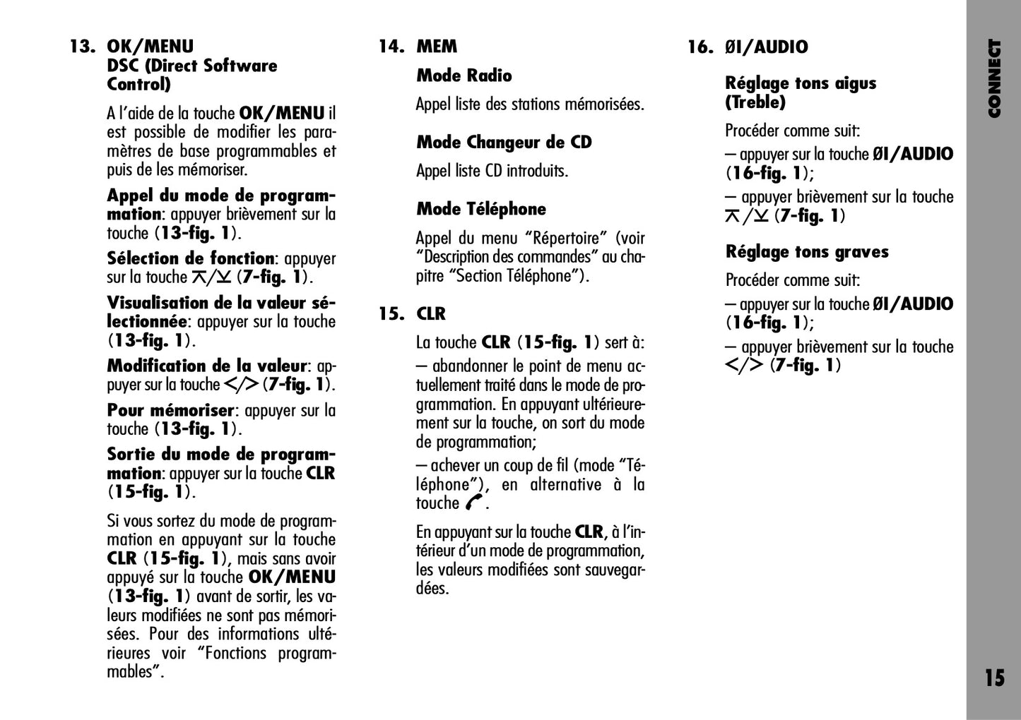 Alfa Romeo Connect-Navigateur-Connect Nav  Guide d'utilisation 2004 - 2007