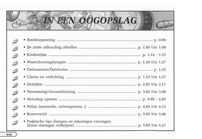 1998-1999 Renault Mégane Coupé/Mégane Coach Owner's Manual | Dutch