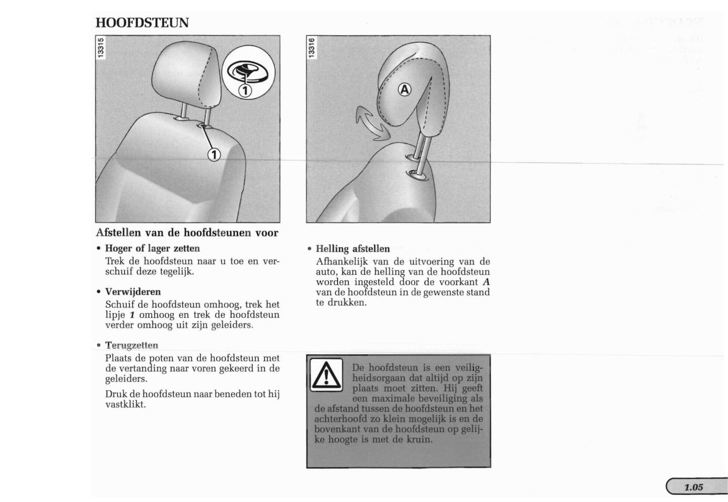 1998-1999 Renault Mégane Coupé/Mégane Coach Owner's Manual | Dutch