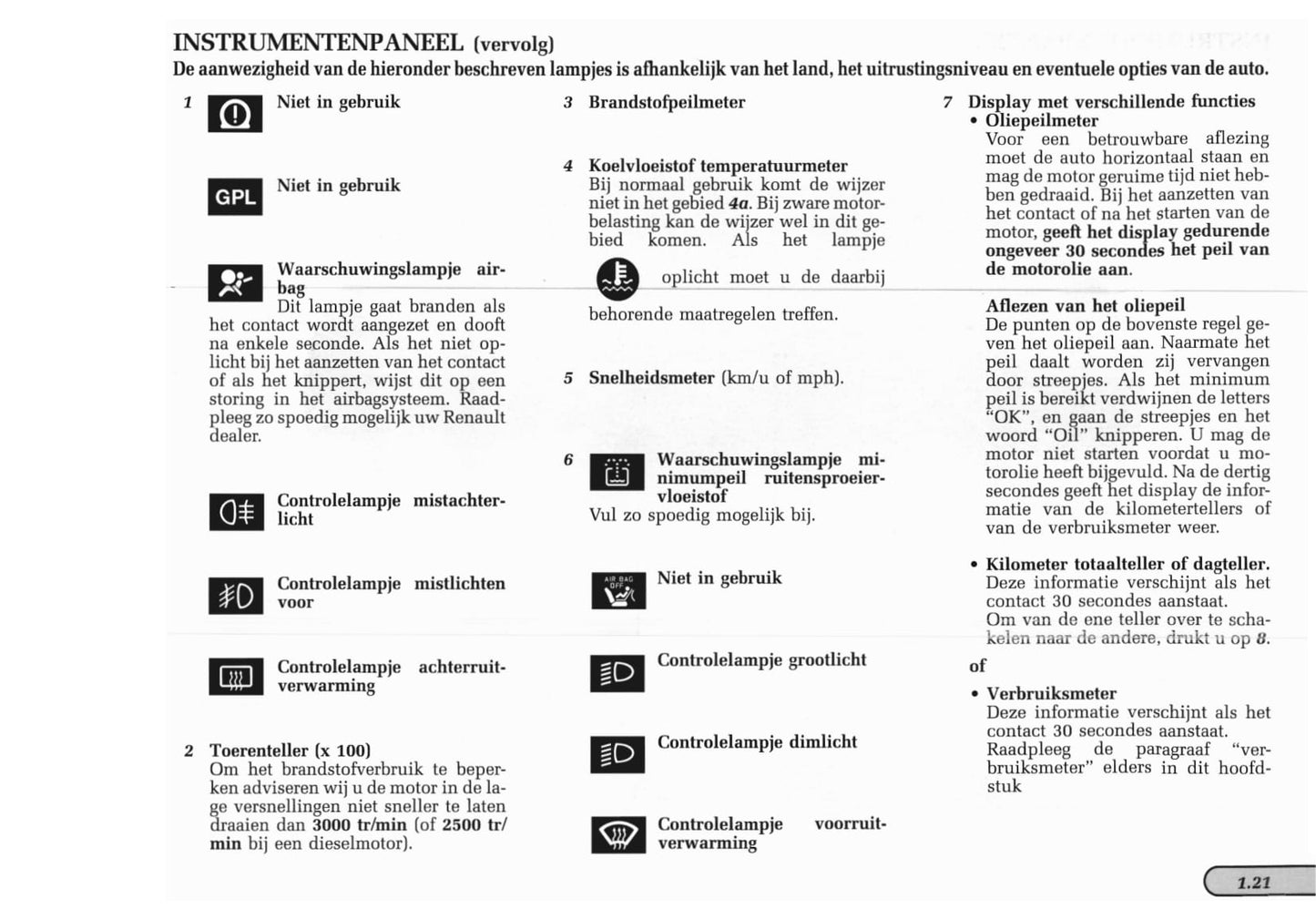 1998-1999 Renault Mégane Coupé/Mégane Coach Owner's Manual | Dutch