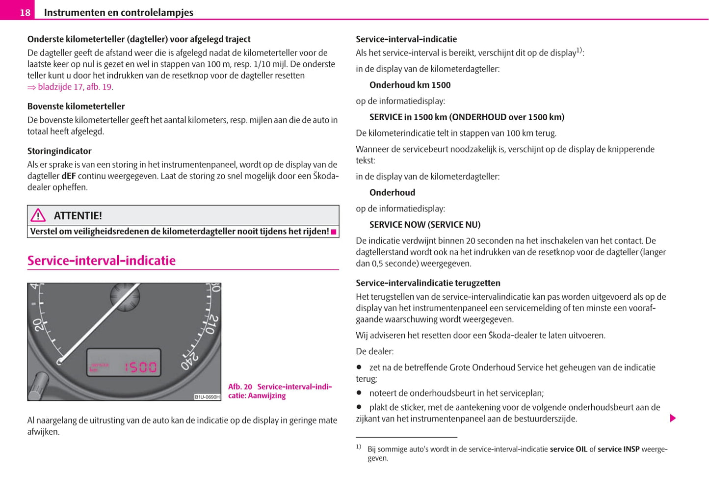 1997-2004 Skoda Octavia Bedienungsanleitung | Niederländisch