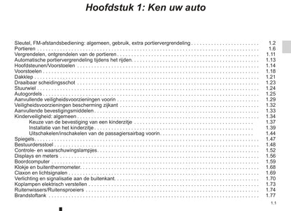 2003-2004 Renault Kangoo Bedienungsanleitung | Niederländisch