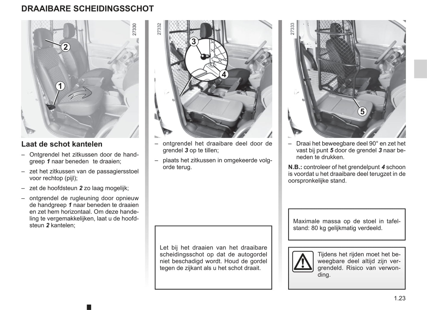 2003-2004 Renault Kangoo Bedienungsanleitung | Niederländisch