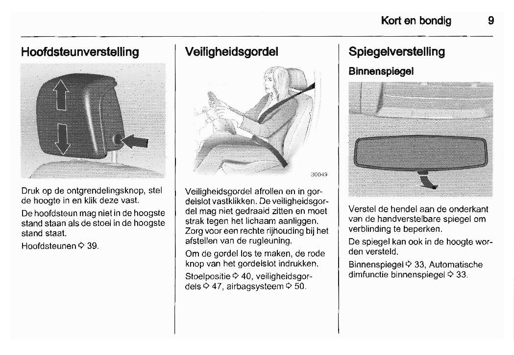 2010-2012 Saab 9-5 Bedienungsanleitung | Niederländisch