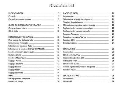 Fiat Linea Radio Guide d'utilisation 2009 - 2014