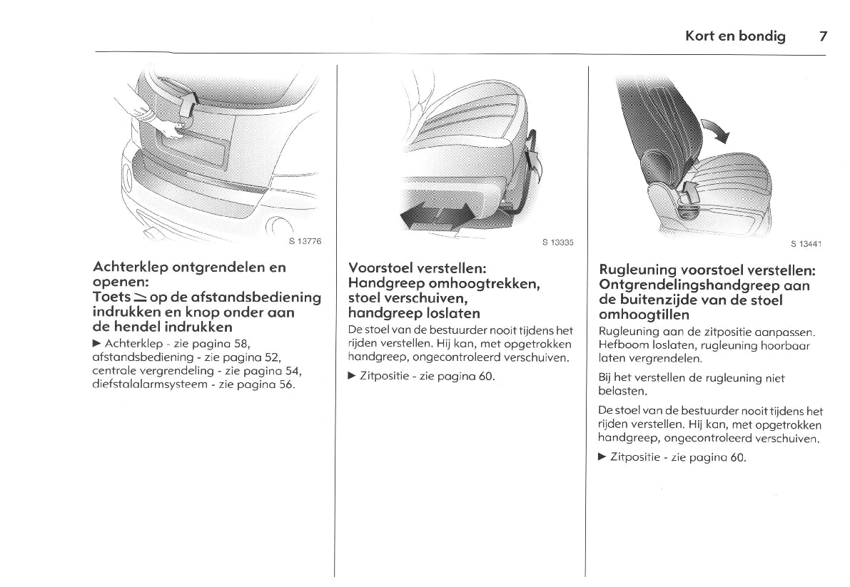 2007-2011 Opel Antara Owner's Manual | Dutch