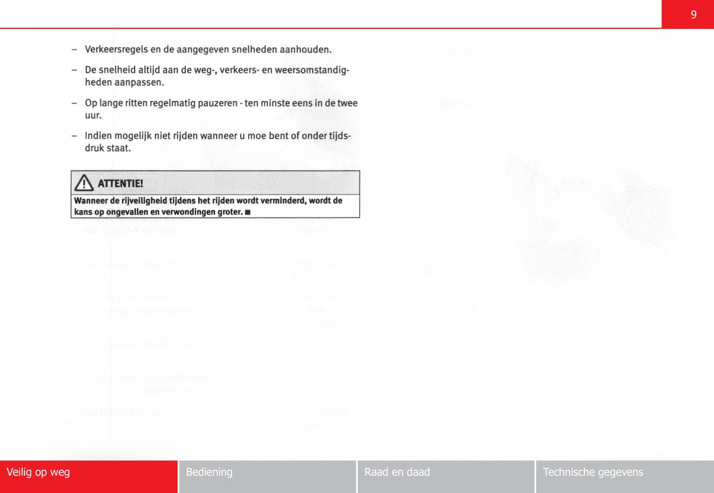 2004-2009 Seat Altea Owner's Manual | Dutch