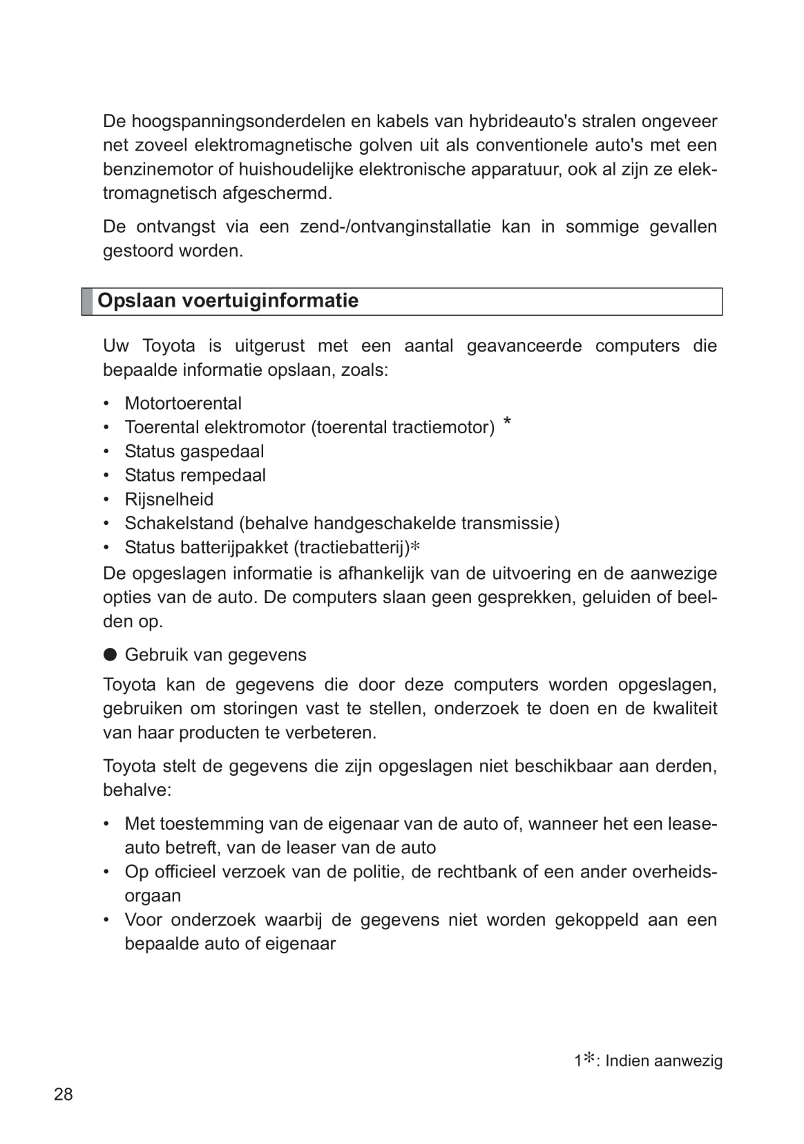 2013-2014 Toyota Yaris/Yaris Hybrid Bedienungsanleitung | Niederländisch