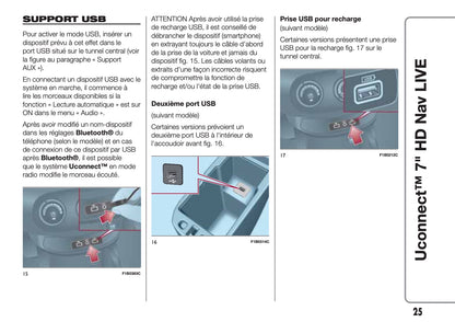 Fiat 500X Uconnect Radio Nav 7.0 Guide d'utilisation 2018 - 2019