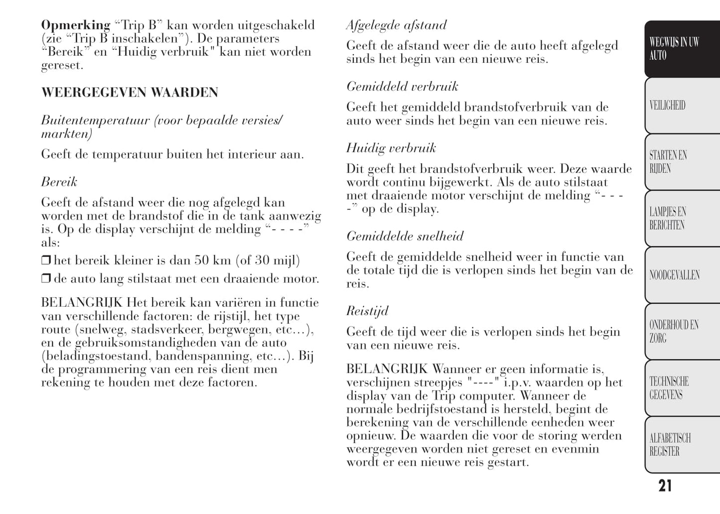 2011-2015 Lancia Ypsilon Owner's Manual | Dutch