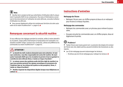 Seat Exeo Radio Adagio Guide d'instructions