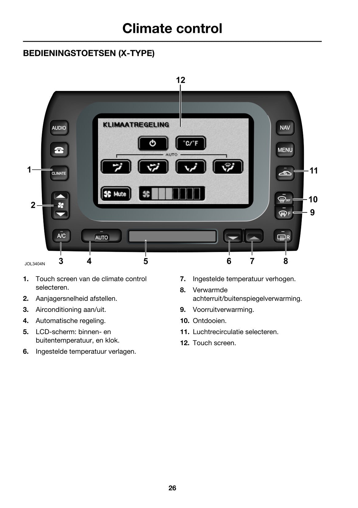 Jaguar XK Handboek Autotelefoon 2004