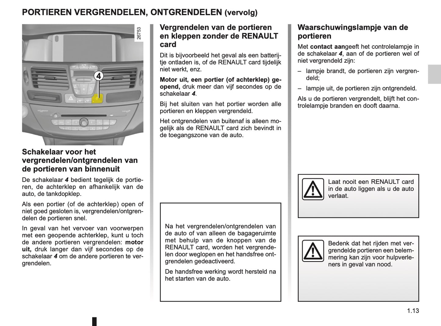 2009-2010 Renault Laguna Owner's Manual | Dutch