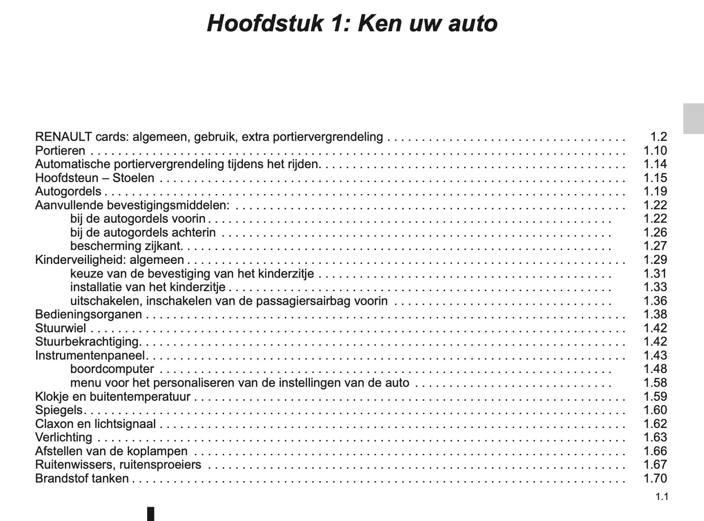 2009-2010 Renault Laguna Owner's Manual | Dutch