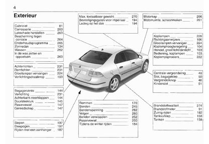 2003-2008 Saab 9-3 Owner's Manual | Dutch