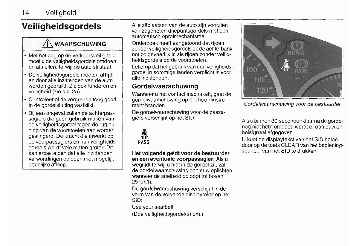 2003-2008 Saab 9-3 Bedienungsanleitung | Niederländisch