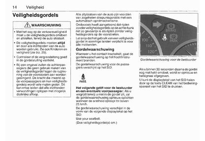 2003-2008 Saab 9-3 Owner's Manual | Dutch