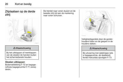 2013-2014 Opel Zafira/Zafira Family Owner's Manual | Dutch