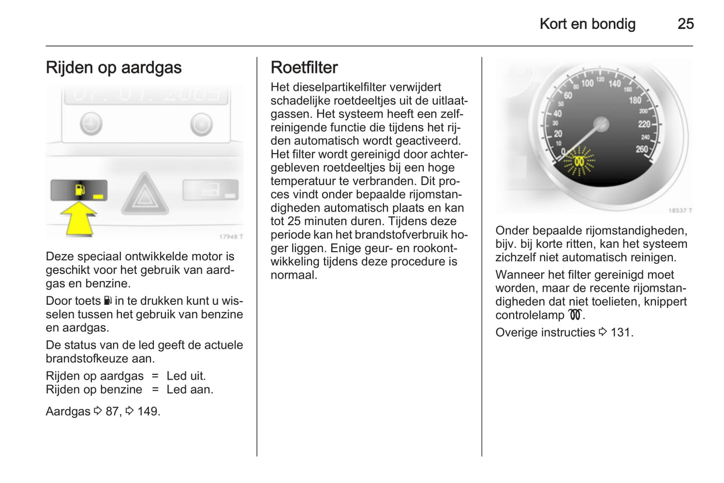 2013-2014 Opel Zafira/Zafira Family Owner's Manual | Dutch