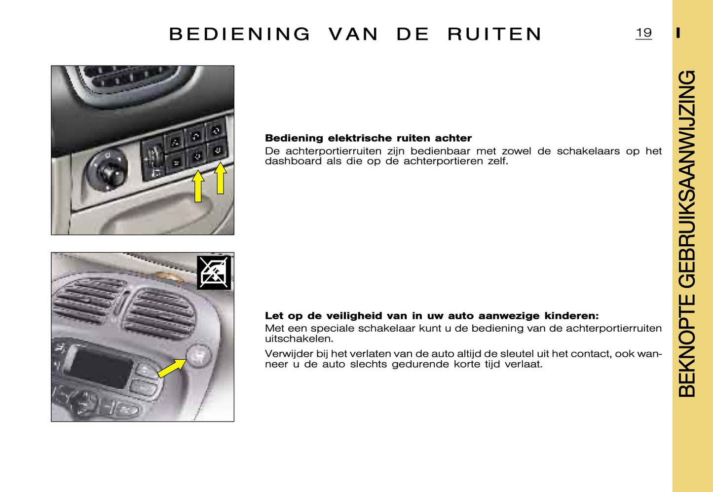 2000-2001 Citroën Xsara Picasso Owner's Manual | Dutch