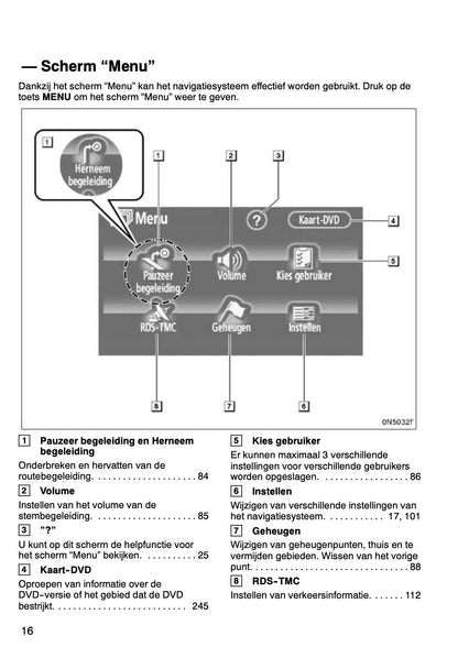 Toyota Auris Navigatiesysteem Handleiding 2010