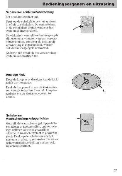 2003-2005 Ford Mondeo Bedienungsanleitung | Niederländisch