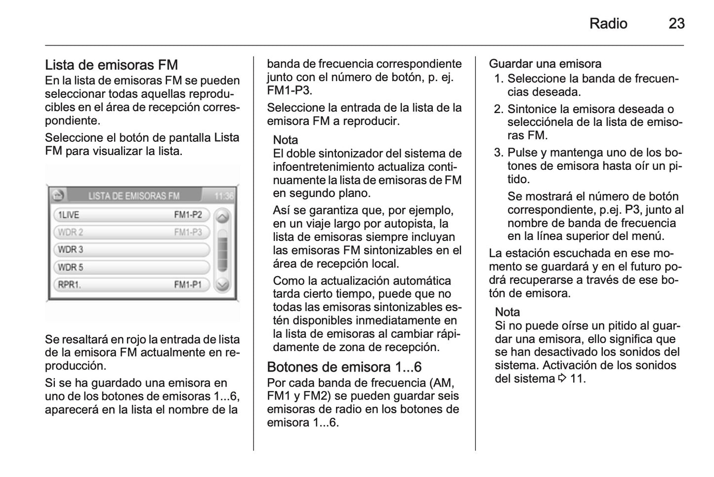 Opel Antara Manual de infoentretenimiento 2011 - 2015