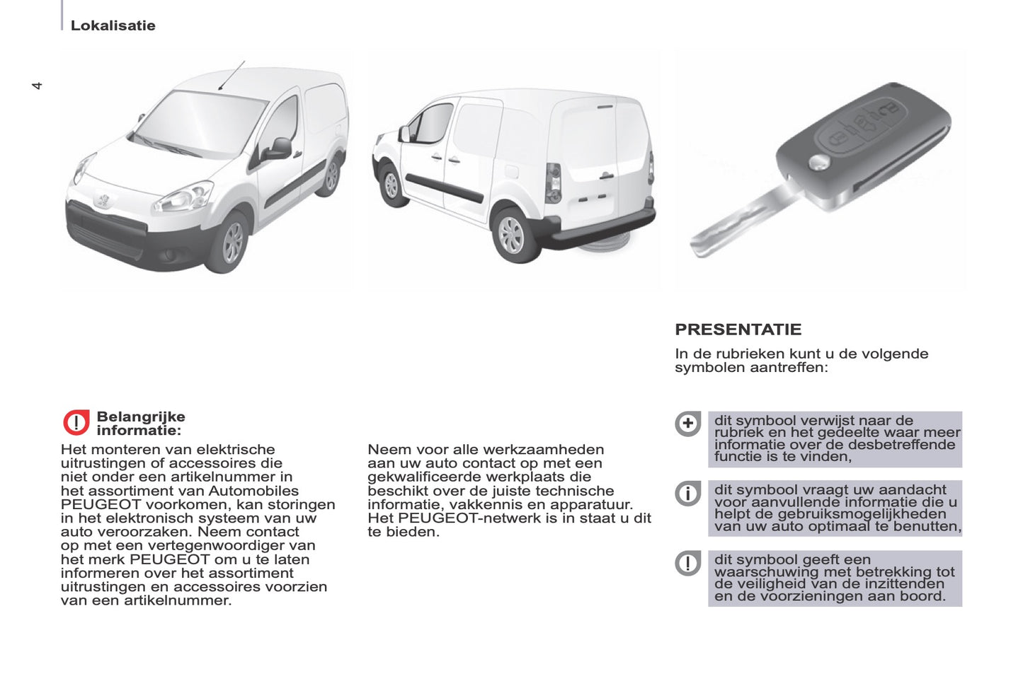 2014-2015 Peugeot Partner Bedienungsanleitung | Französisch