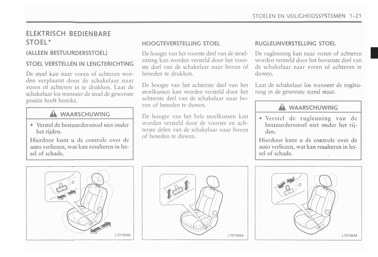 2006-2011 Chevrolet Epica Owner's Manual | Dutch