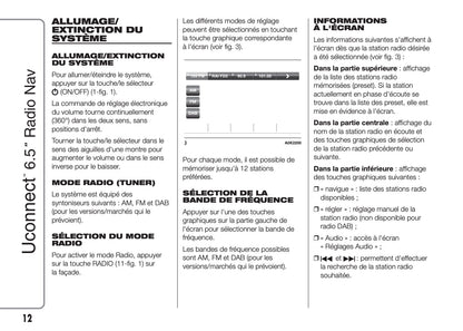 Alfa Romeo Giulietta Uconnect Radio Nav 6.5 Guide d'utilisation 2014 - 2016