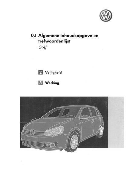 2008-2012 Volkswagen Golf Bedienungsanleitung | Niederländisch