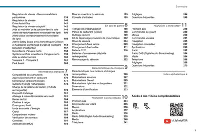 2020-2022 Peugeot 3008/5008/3008 Hybrid/3008 HYbrid4 Owner's Manual | French