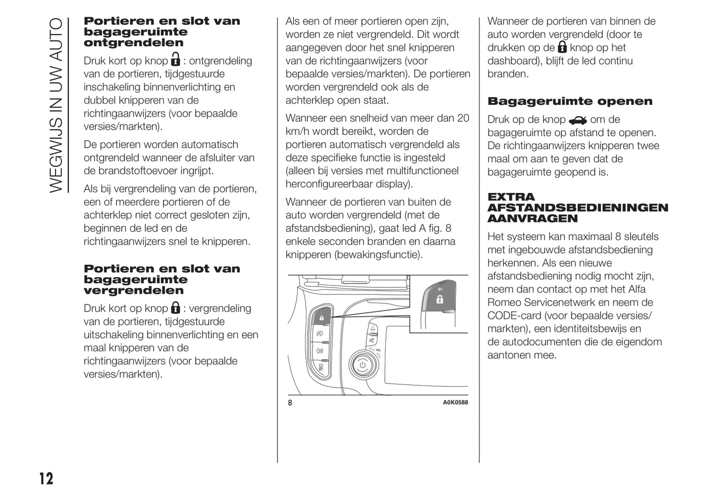 2014-2016 Alfa Romeo Giulietta/Giulietta Quadrifoglio Verde Owner's Manual | Dutch