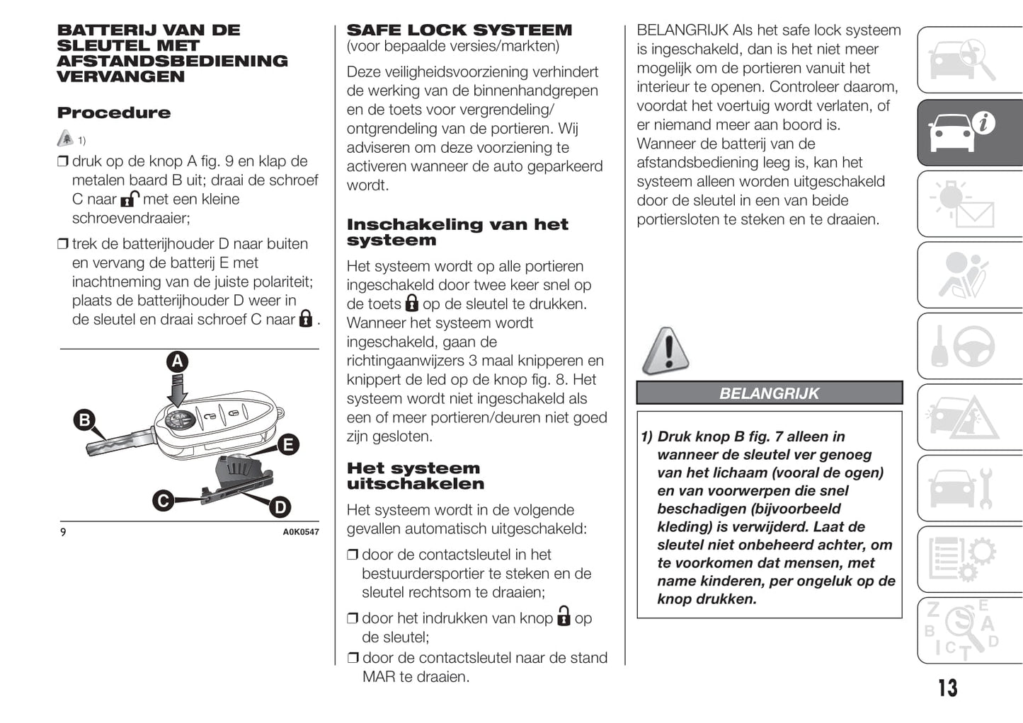 2014-2016 Alfa Romeo Giulietta/Giulietta Quadrifoglio Verde Owner's Manual | Dutch