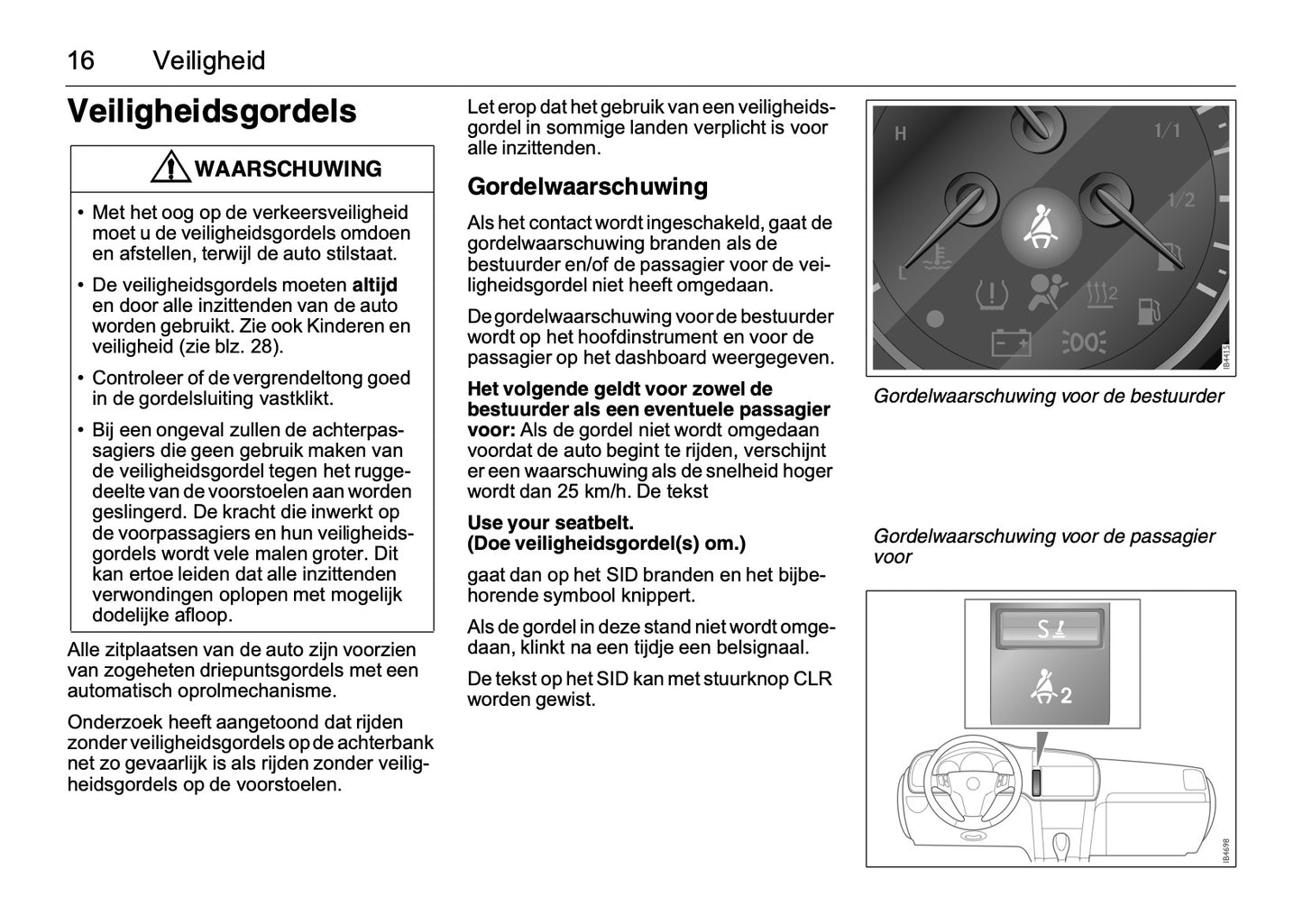 2008-2012 Saab 9-3 Bedienungsanleitung | Niederländisch