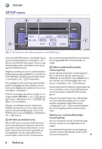 2005 Volkswagen RCD 300 Bedienungsanleitung | Niederländisch