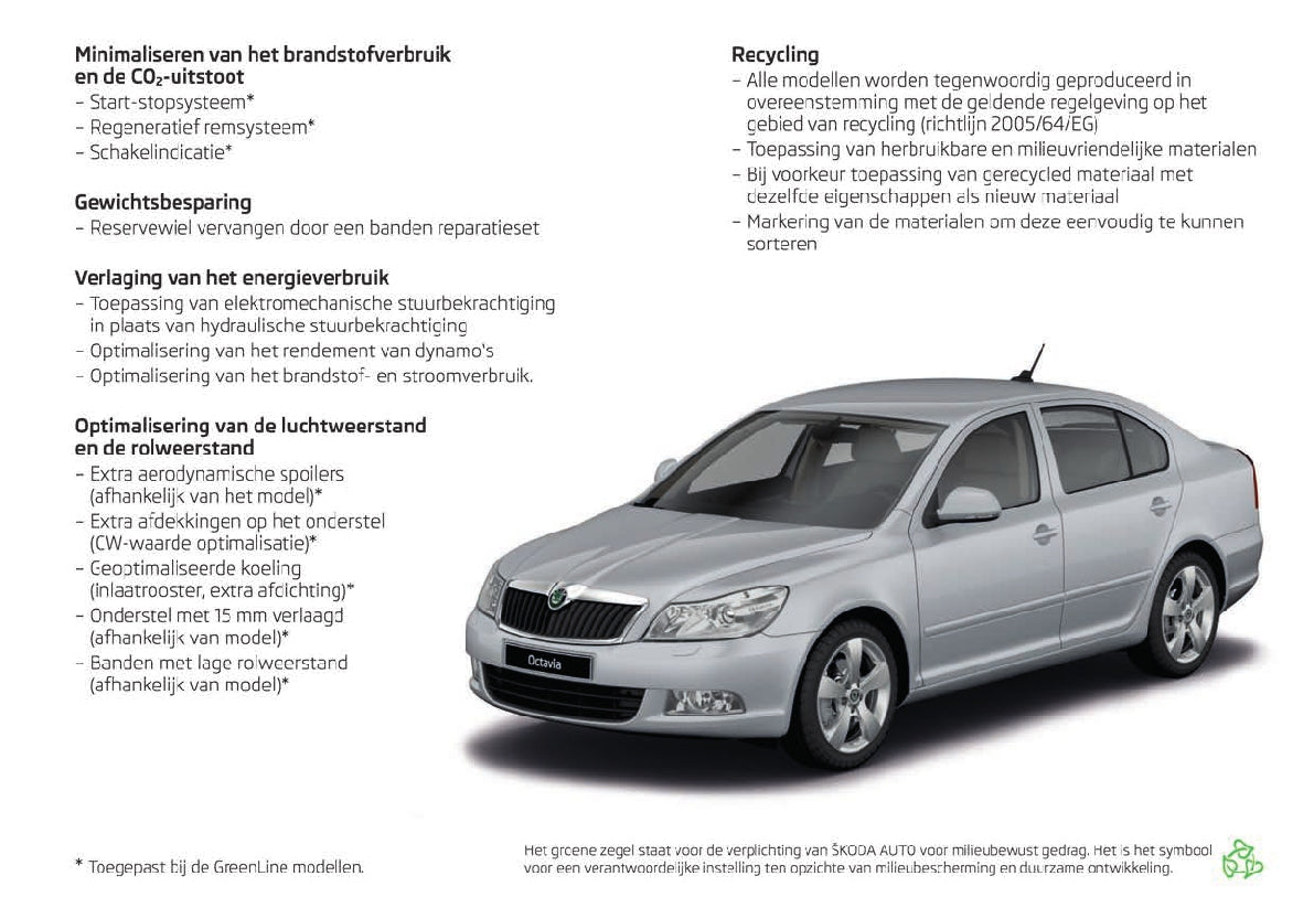 2012-2013 Skoda Octavia Owner's Manual | Dutch