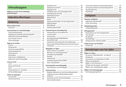 2012-2013 Skoda Octavia Owner's Manual | Dutch