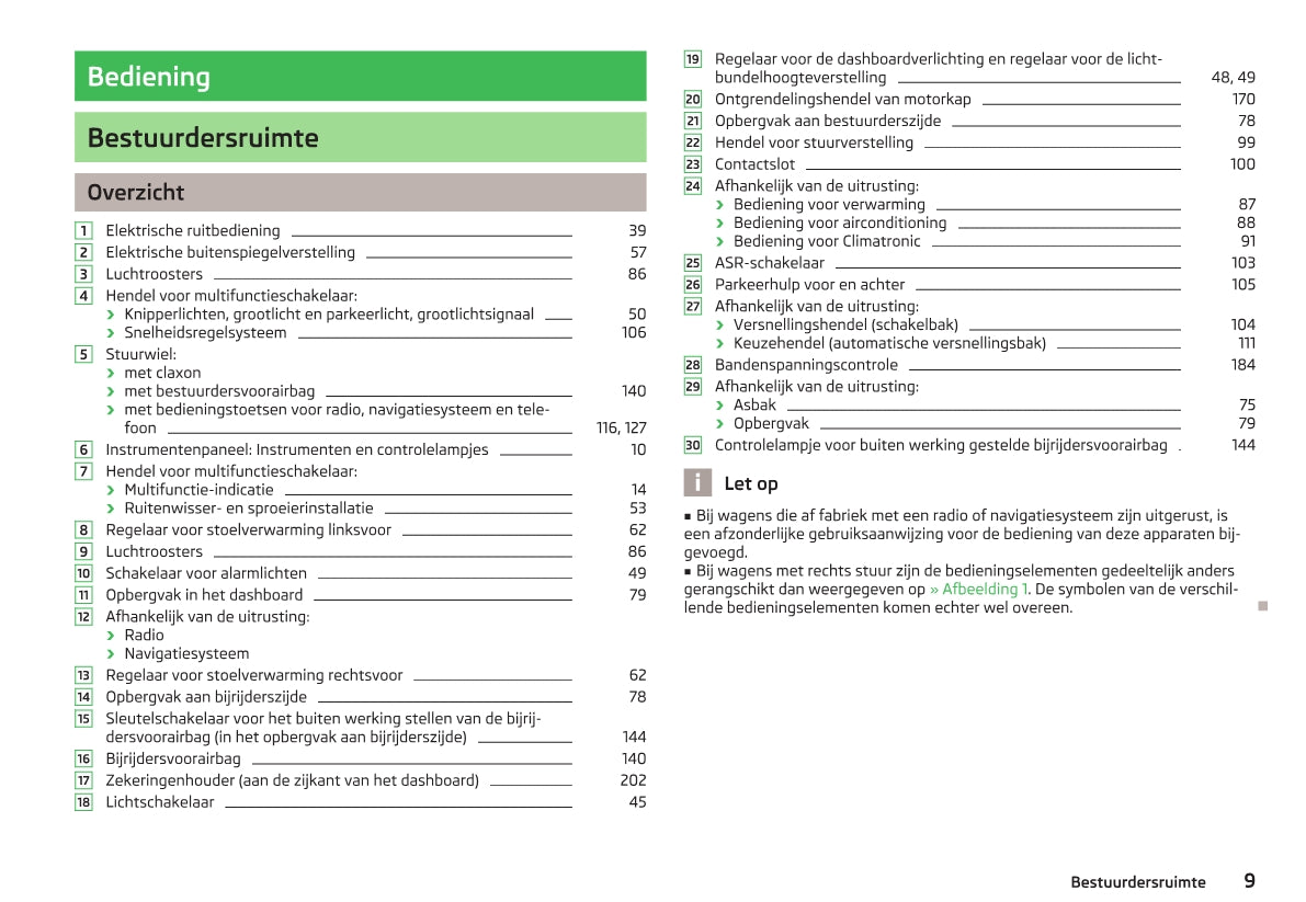 2012-2013 Skoda Octavia Owner's Manual | Dutch