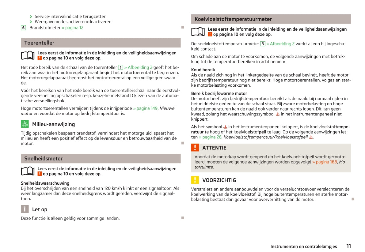 2012-2013 Skoda Octavia Owner's Manual | Dutch