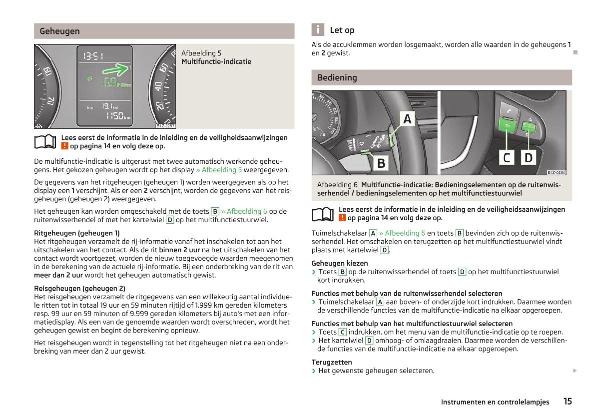 2012-2013 Skoda Octavia Owner's Manual | Dutch