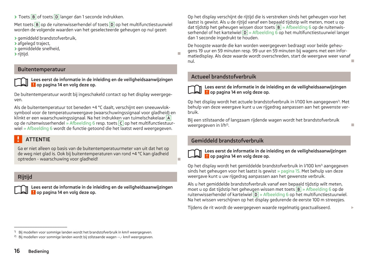 2012-2013 Skoda Octavia Owner's Manual | Dutch