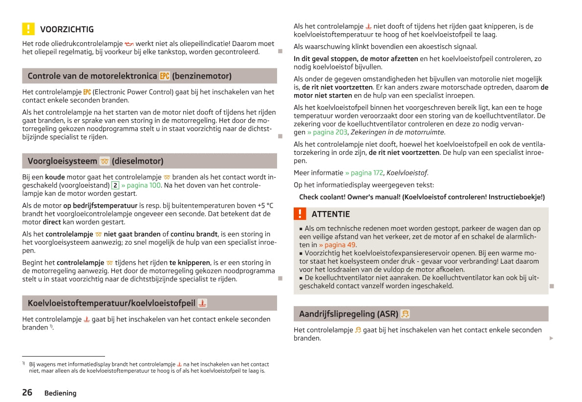 2012-2013 Skoda Octavia Owner's Manual | Dutch